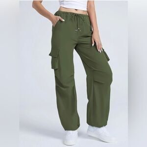Cargo Y2K Pants with Pockets Parachute Pants